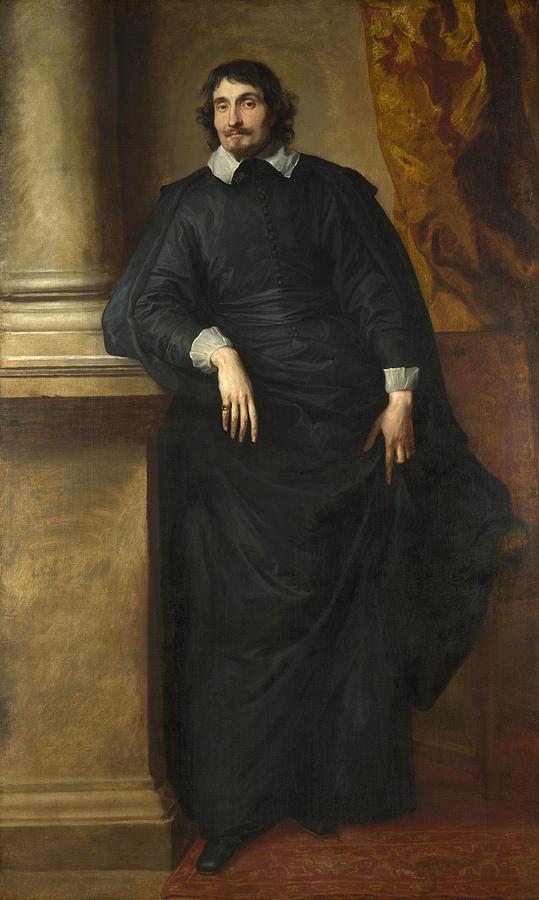Portrait of the Abbe Scaglia Painting by Anthony van Dyck