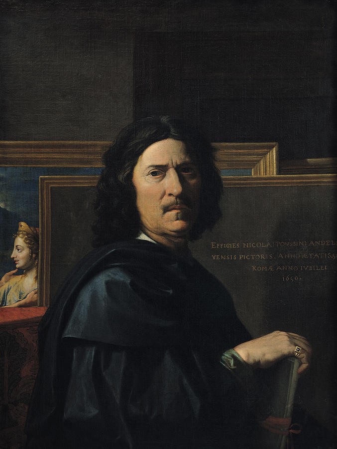 Portrait Of The Artist, 1650 Oil On Canvas Photograph by Nicolas ...