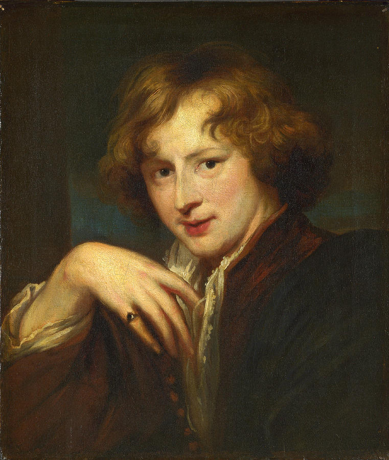 Portrait of the Artist Painting by After Anthony van Dyck