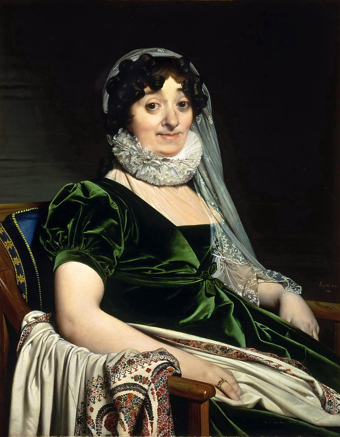 Jean-auguste-dominique Ingres Painting - Portrait of the Countess of Tournon by Jean-Auguste-Dominique Ingres