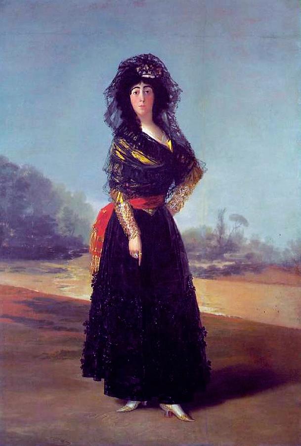 Francisco Goya Painting - Portrait of the Duchess of Alba by Francisco Goya