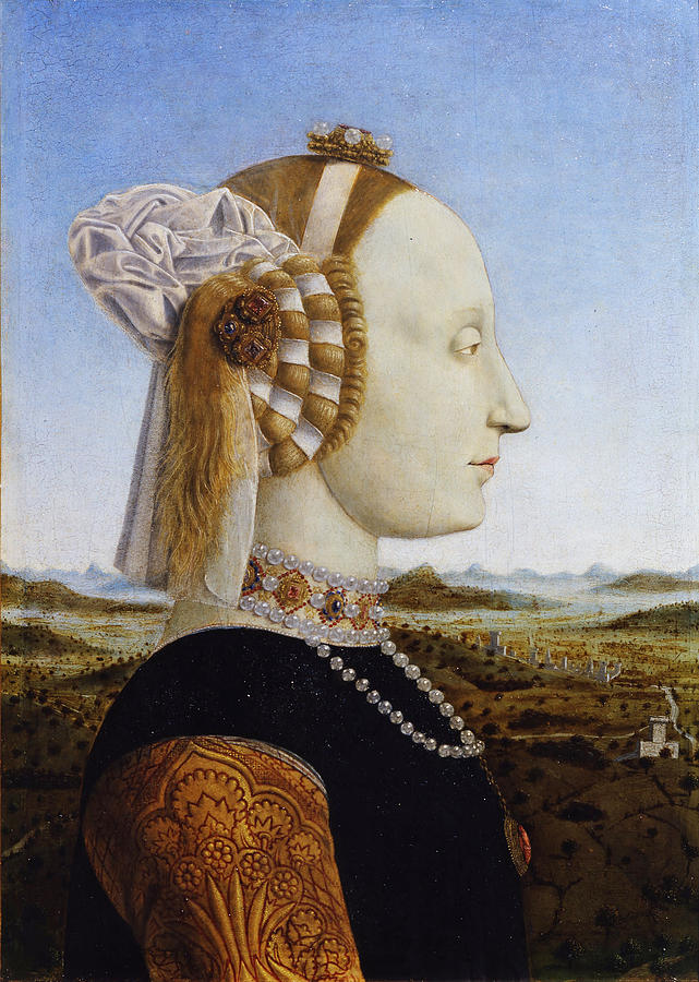 Portrait of the Duchess of Urbino Battista Sforza Painting by Piero della Francesca