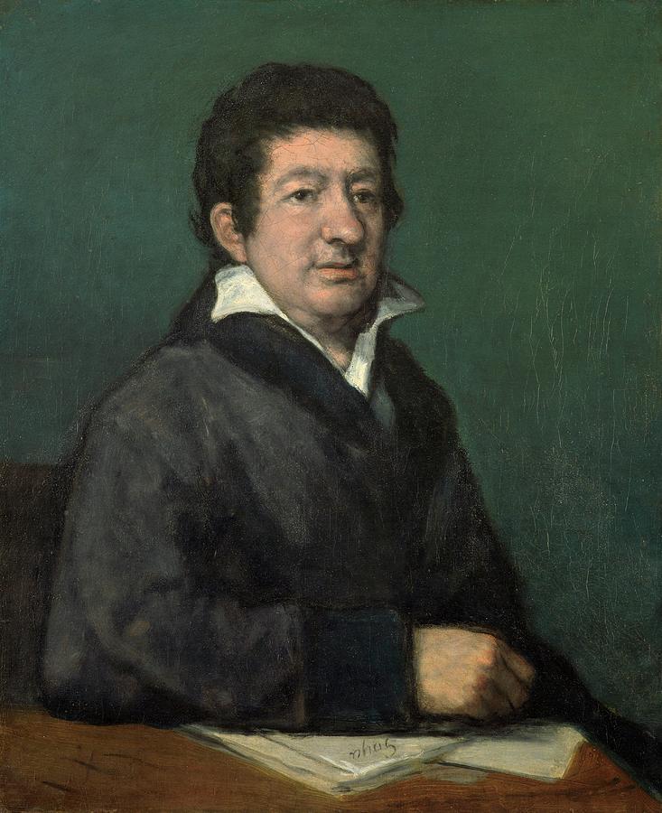 Francisco Goya Painting - Portrait of the Poet Moratin by Francisco Goya