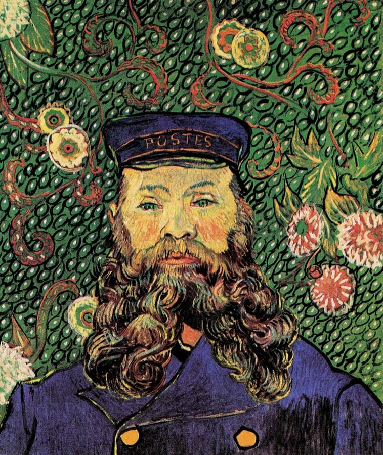 Vincent Van Gogh Painting - Portrait of the Postman Joseph Roulin by Vincent van Gogh