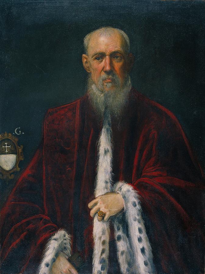 Barcelona Painting - Portrait of the Procurator Alessandro Gritti by Tintoretto