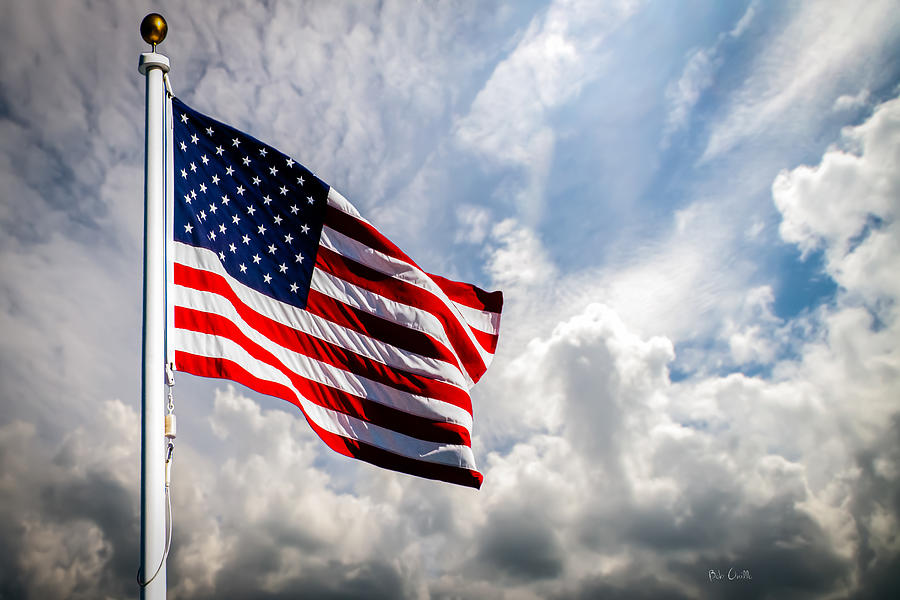 Portrait Of The United States Of America Flag Photograph by Bob Orsillo