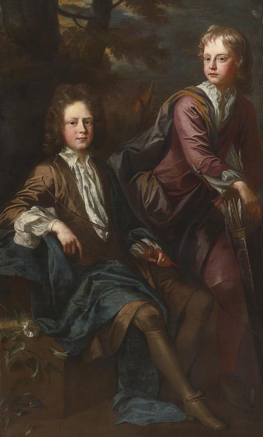 Portrait Of Thomas And George Dashwood Painting