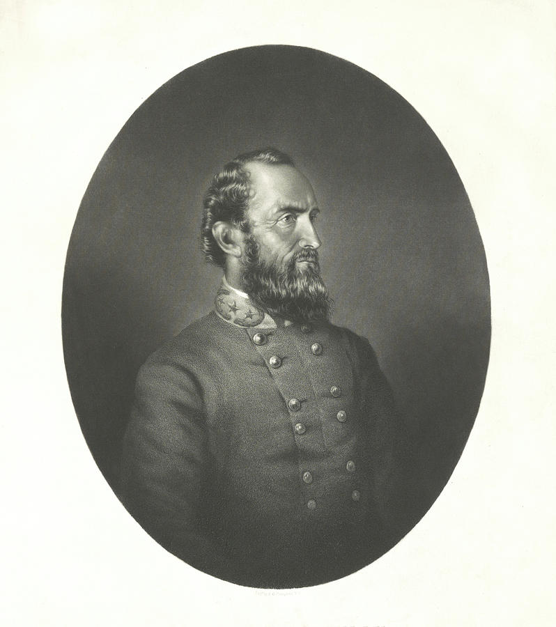 Portrait Of Thomas Stonewall Jackson Photograph by Stocktrek Images ...