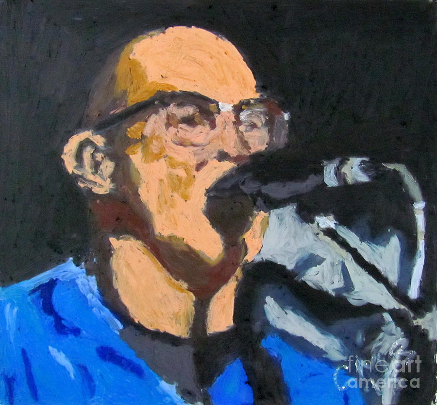 Portrait Painting - Portrait of Tom Beyer by Greg Mason Burns
