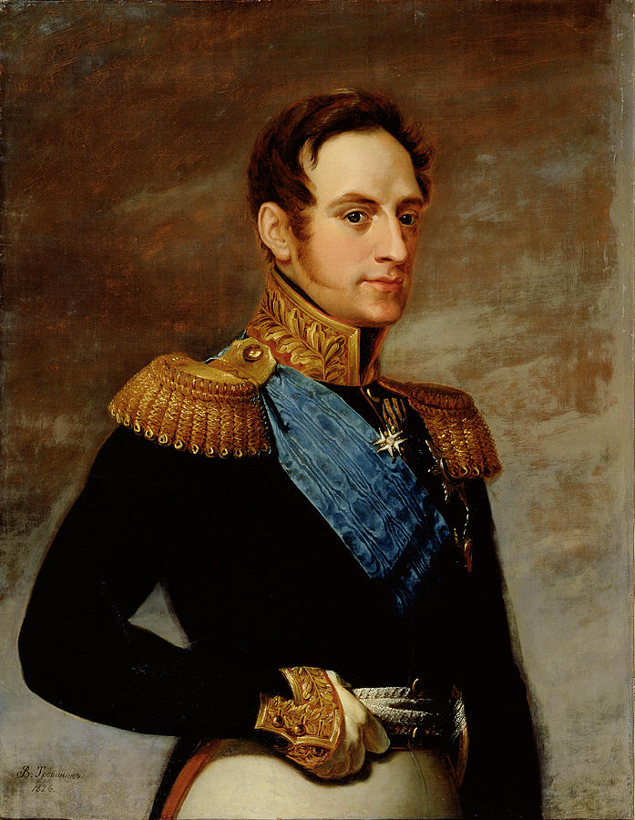 Portrait Of Tsar Nicholas I Painting by Vasili Andreevich Tropinin - Pixels