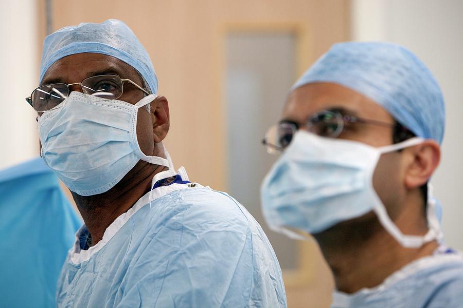 Portrait Of Two Surgeons Photograph by Mark Thomas/science Photo Library