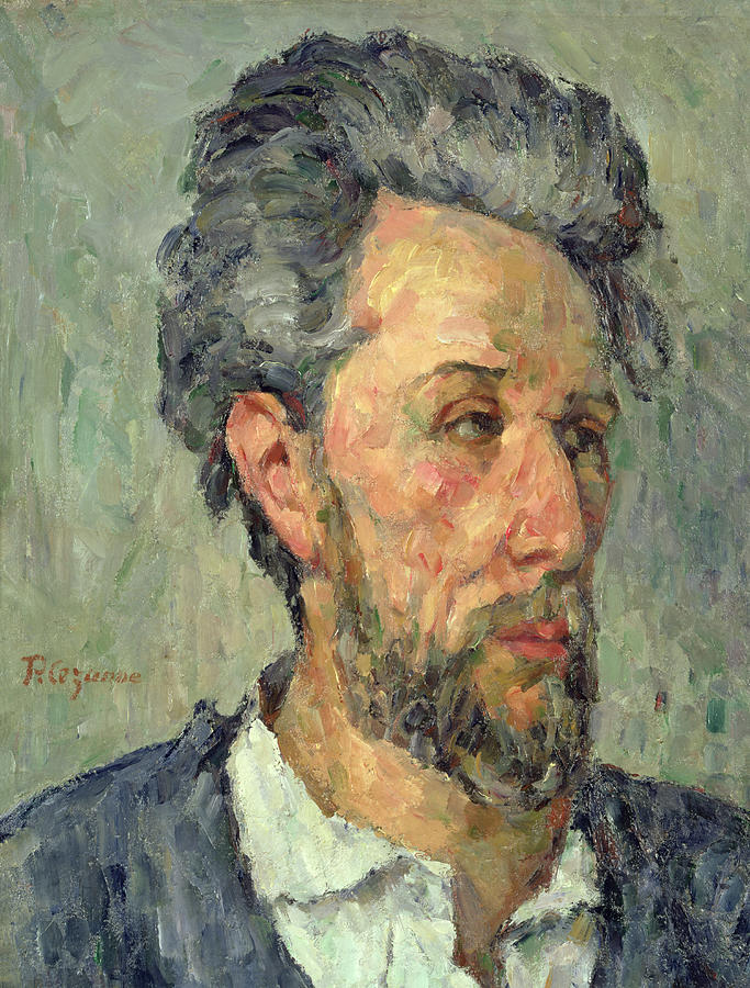 Post-impressionist Photograph - Portrait Of Victor Chocquet, 1876-77 Oil On Canvas by Paul Cezanne