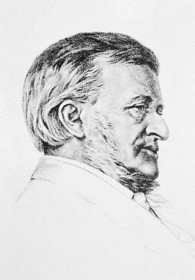Music Drawing - Portrait Of Wagner by Anonymous