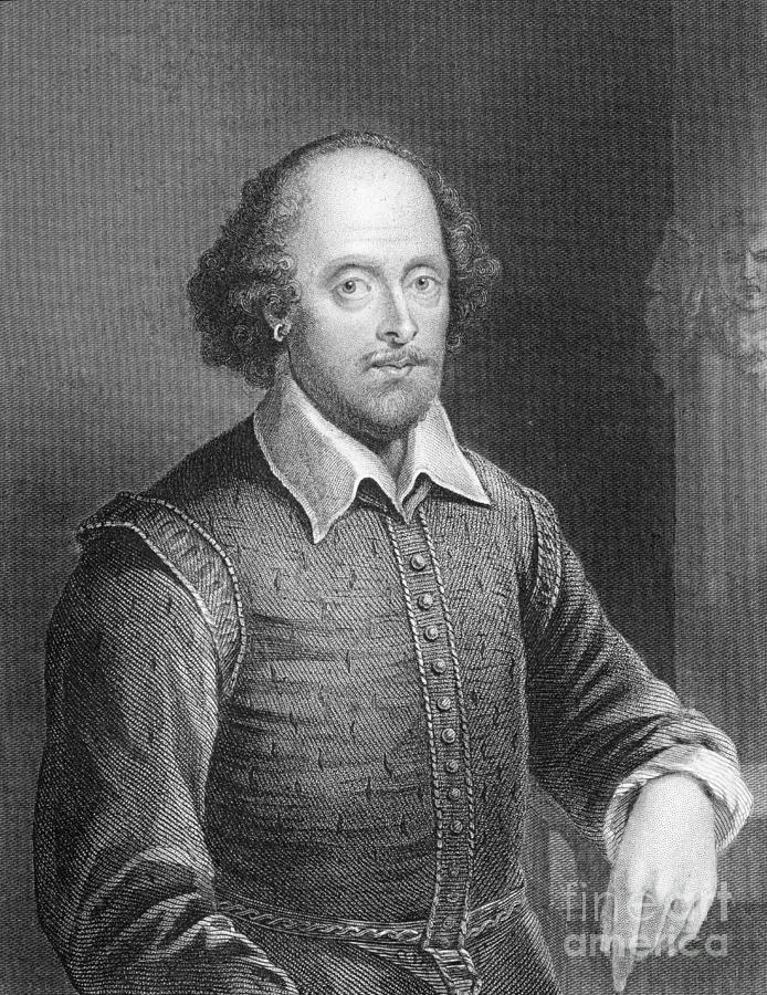 Portrait of William Shakespeare Drawing by English School