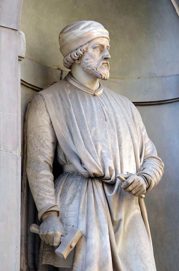 Portrait Statue Of Donatello, Florence Photograph by Kenneth Murray