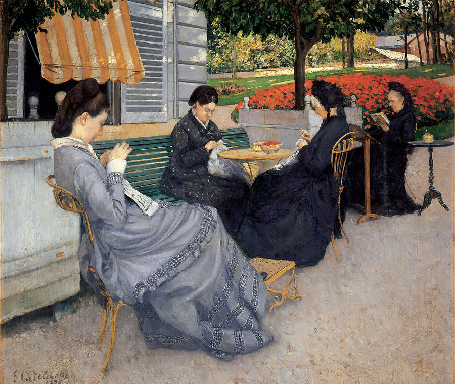 Gustave Caillebotte Painting - Portraits in the Countryside by Gustave Caillebotte