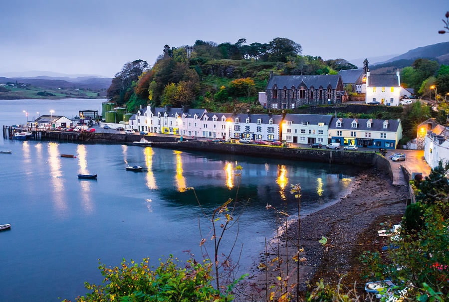 Portree Harbour Photograph by Mark Llewellyn