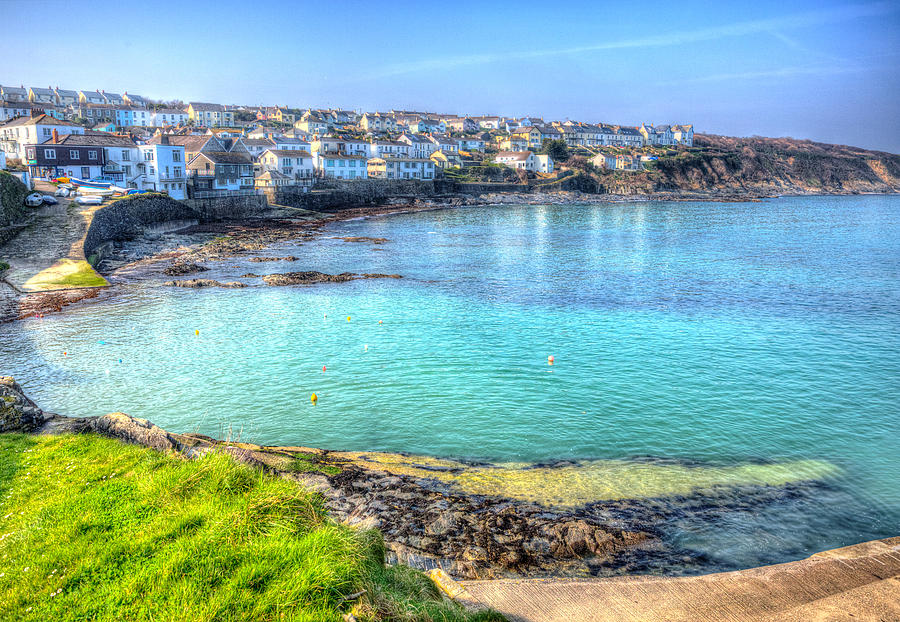 Portscatho Cornwall on the Roseland Peninsula Cornish south coast of ...