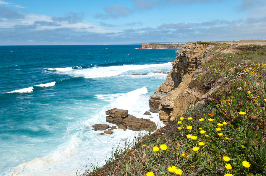 Portuguese Coastline Photograph by Cascade Colors