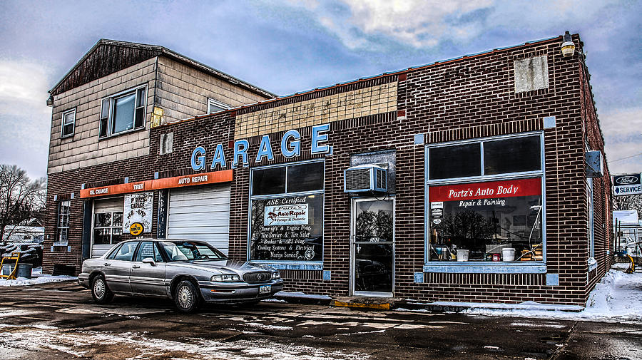 Portzs Garage Photograph by Ray Congrove