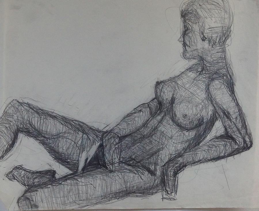 Pose Drawing by Erika Jean Chamberlin