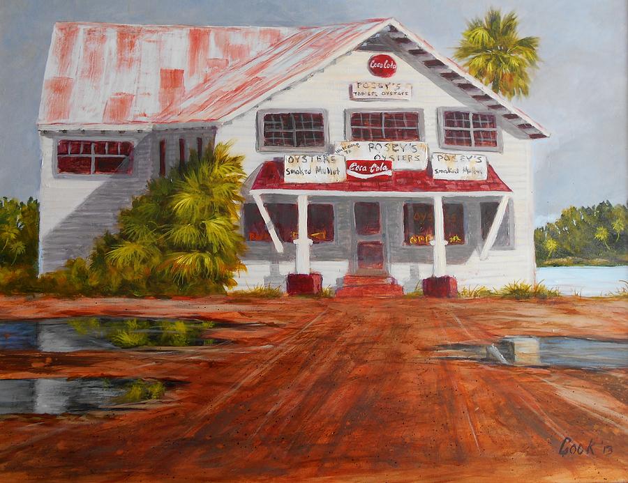 Poseys Oyster Bar Painting by Michael Cook