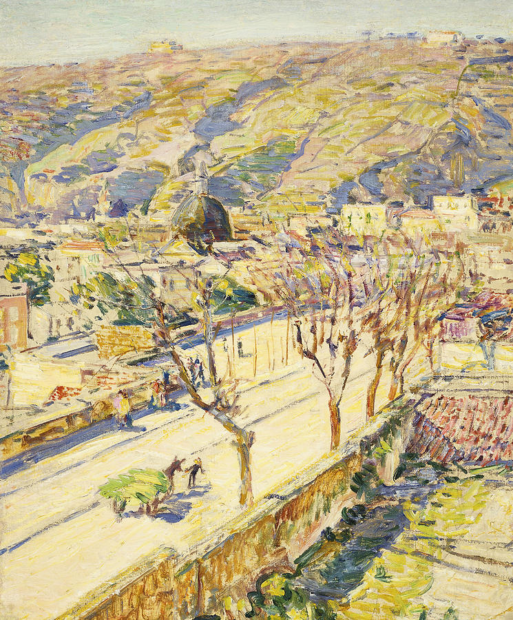 Posillipo Painting by Childe Hassam