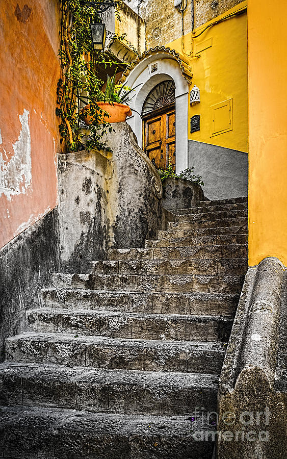 Steep Steps of Positano Italy Photograph by Carolina Reina - Fine Art  America