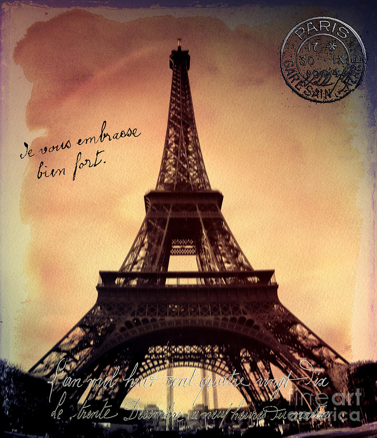 Post Card from Paris Photograph by Karen Lewis