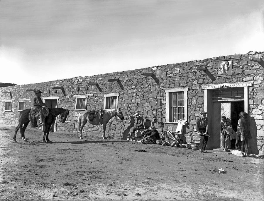 Post Office In Ganado, Arizona Photograph by Underwood Archives - Fine ...