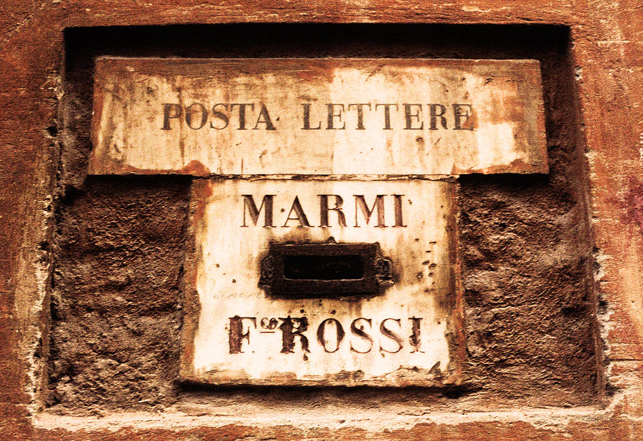 Architecture Photograph - Posta Lettere by Kathy Yates
