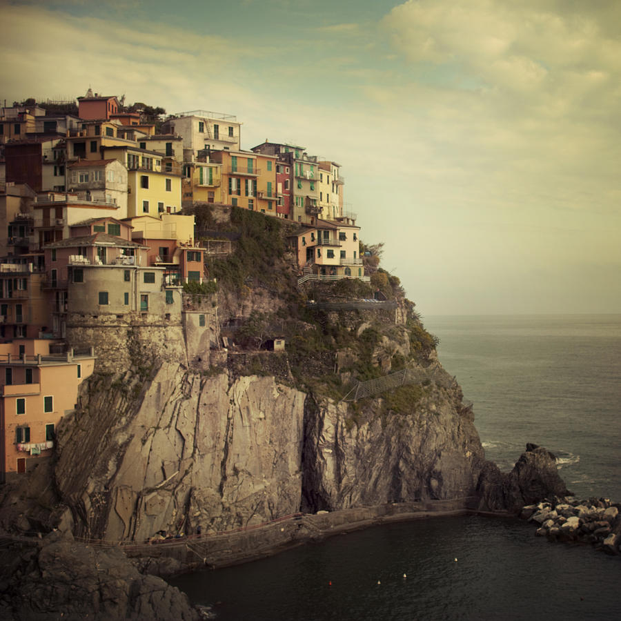 Cinque Terre Photograph - Postcard From The Edge by Irene Suchocki