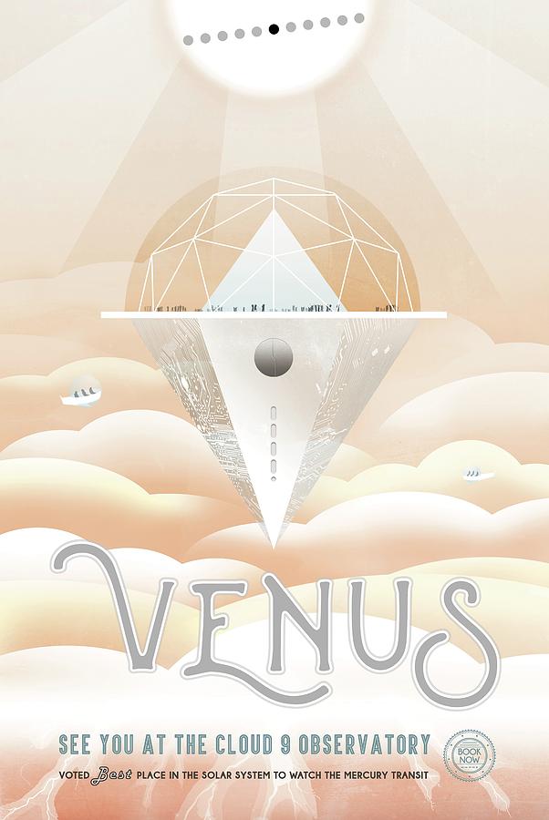 Poster For Astronomy Observations On Venus Photograph by Jpl-caltech/science Photo Library