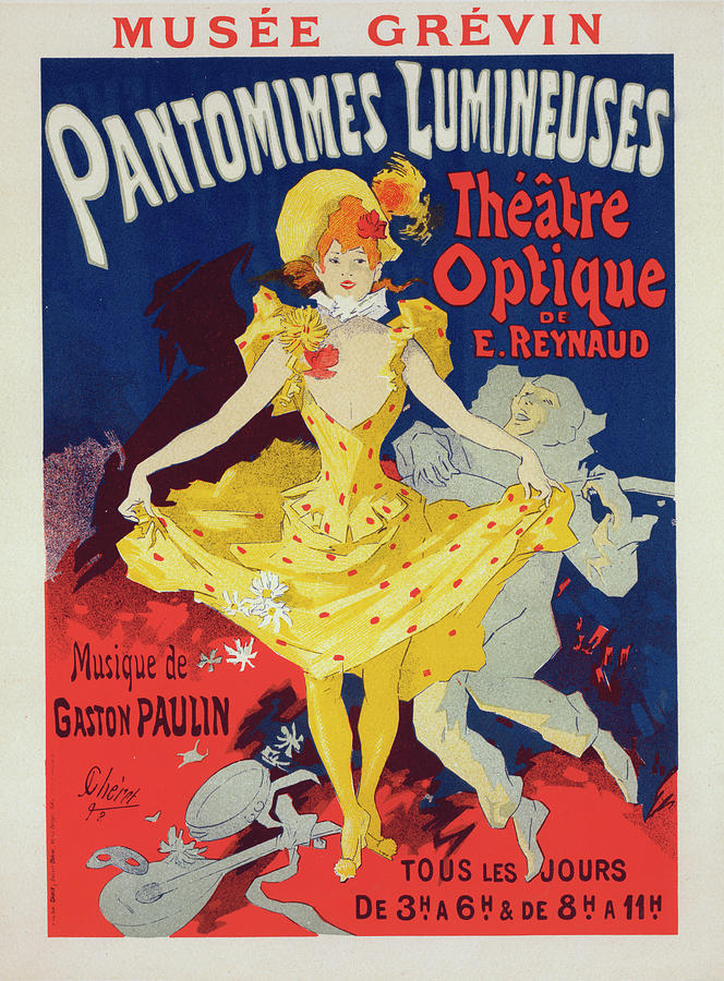 Musician Painting - Poster For Musée Grévin, Pantomimes Lumineuses by Liszt Collection