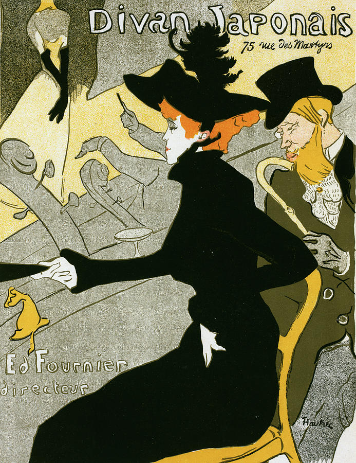 Paris Painting - Poster For The Concert Divan Japonais. Toulouse-lautrec by Liszt Collection