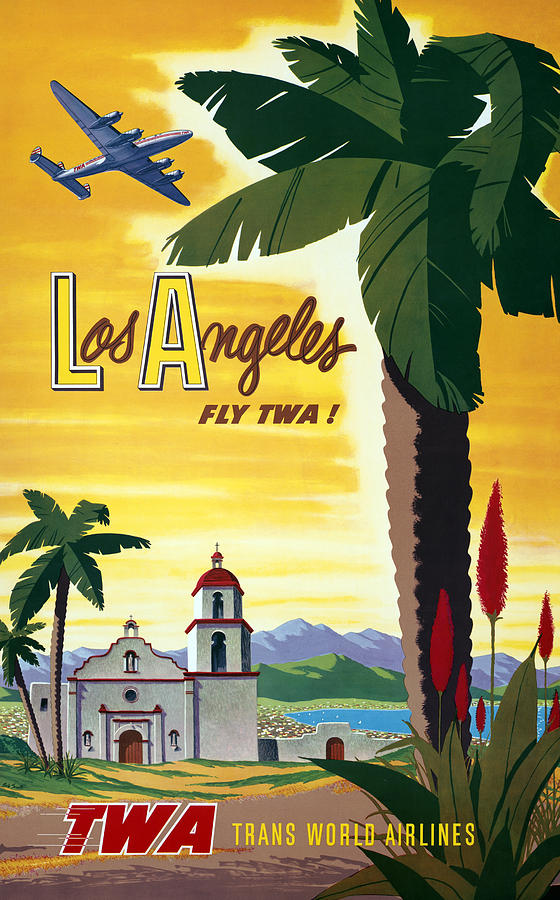 Poster Los Angeles, C1955 Painting by Granger