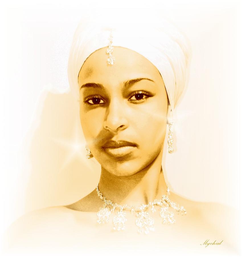 Poster Of Nubian Princess by Mychial Emmanuel.