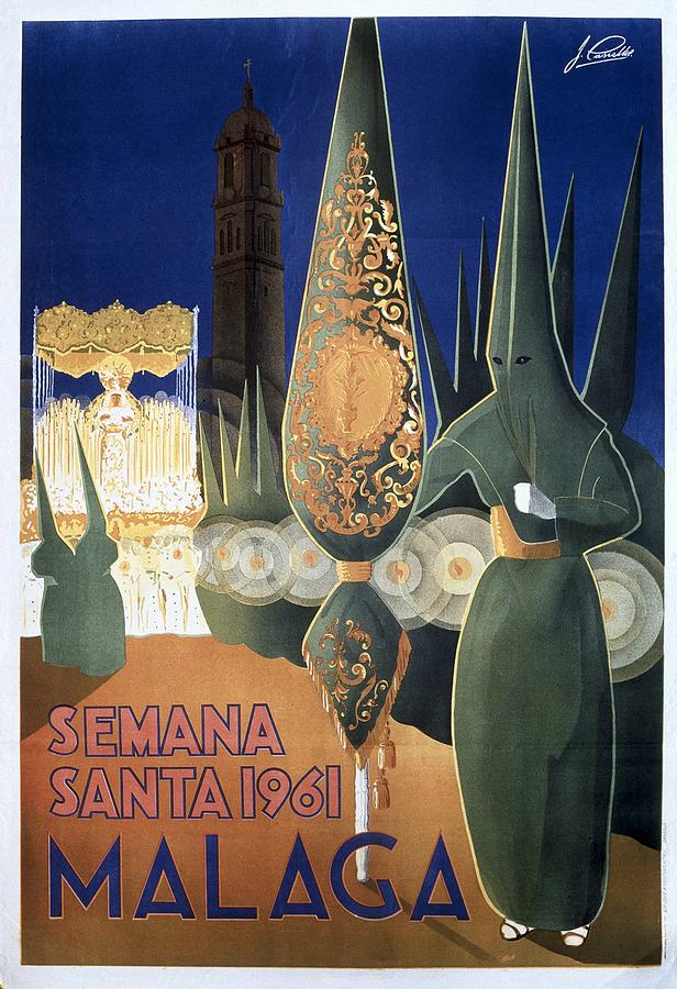 Poster Of The Holy Week In Malaga 1961 Photograph by Everett