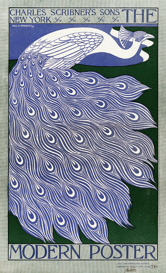 Poster Peacock, 1895 Painting by Granger