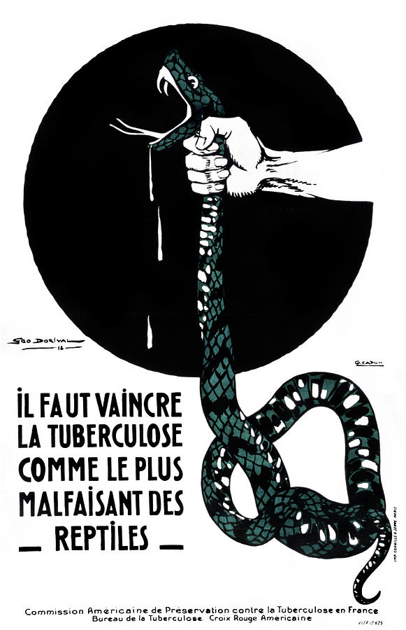 Poster Tuberculosis, 1918 Drawing by Granger