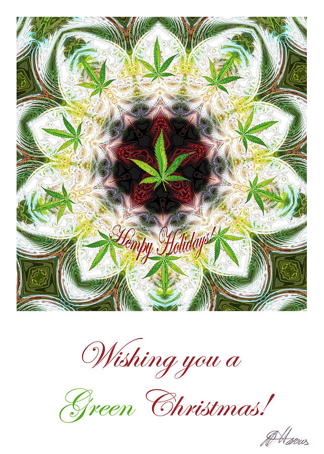 Pot Leaf Mandala Digital Art by Diana Haronis