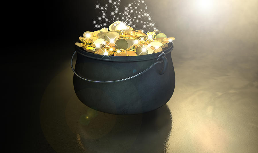 Magic Digital Art - Pot Of Gold by Allan Swart