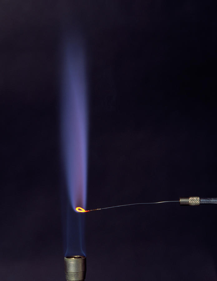 Potassium Flame Test Photograph by David Taylor/science Photo Library