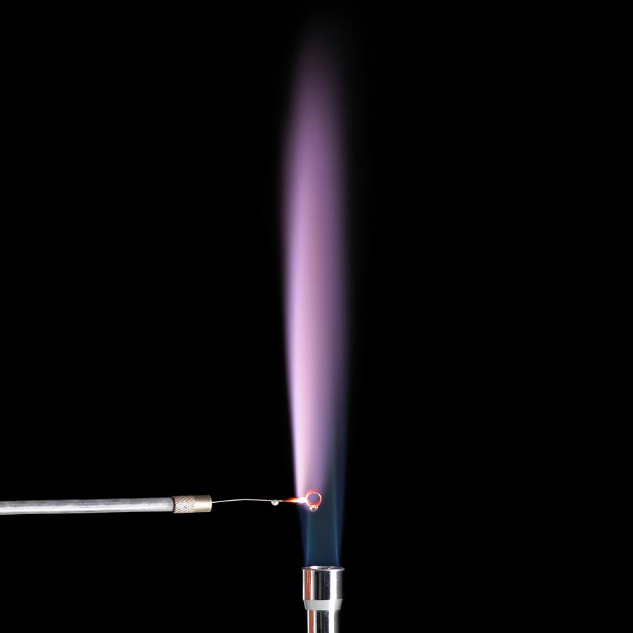 Potassium Flame Test Photograph by Science Photo Library
