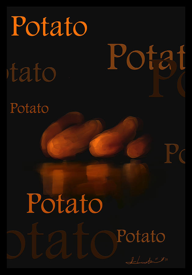 Potato - Fruit and Veggie Series - #10 Painting by Steven Lebron Langston