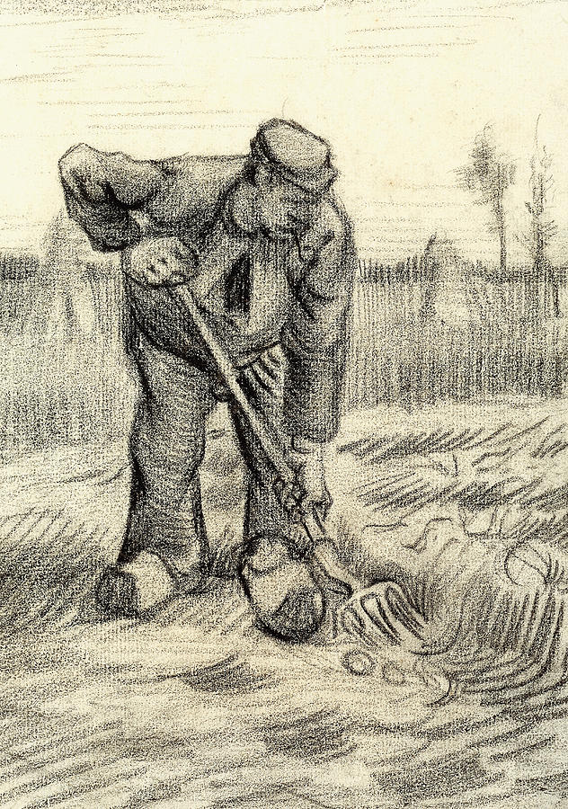 Potato Gatherer Painting by Vincent Van Gogh