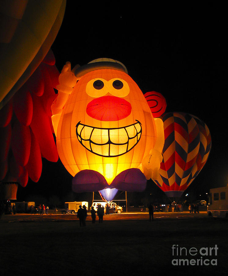 Potato Head Balloon glow Photograph by Steven Ralser