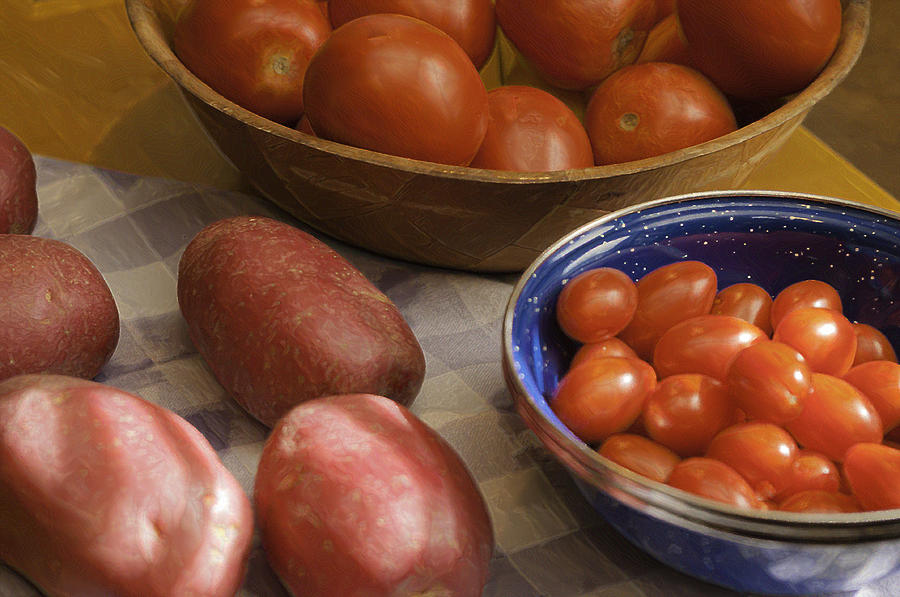 Potatoes and Tomatoes Photograph by Sherri Meyer