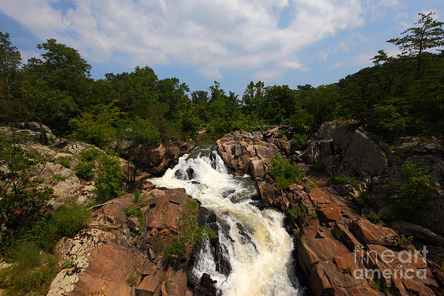 Waterfall Photograph - Potomac River Great Falls by James Brunker