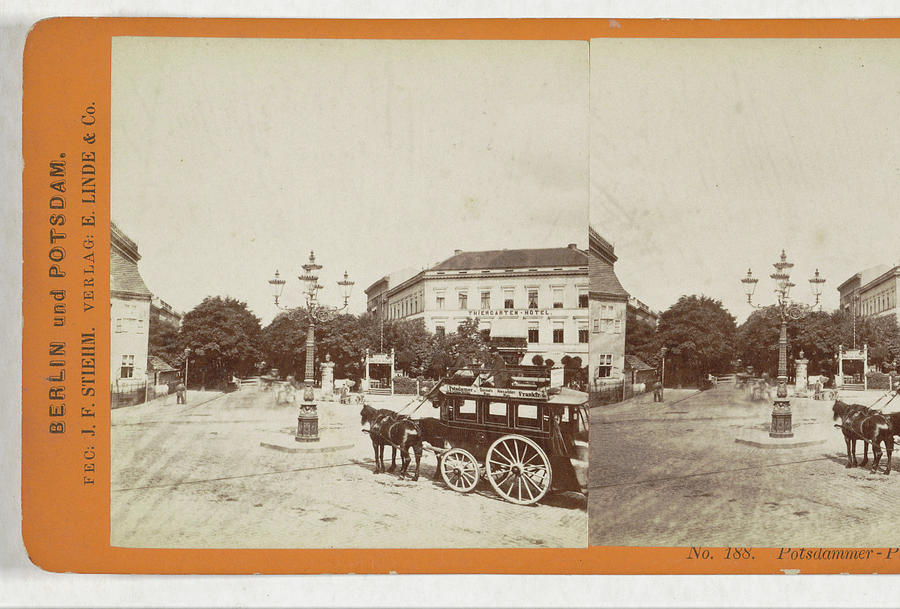 Potsdamer Platz, Berlin, Germany, Johann Friedrich Stiehm Drawing by ...